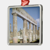 Der Tempel von Apollo Silbernes Ornament (Links)