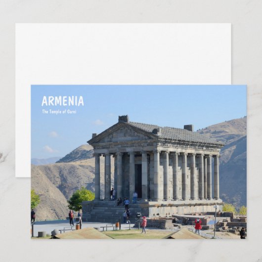 Der Tempel von Garni in Armenien (Vorne/Hinten)