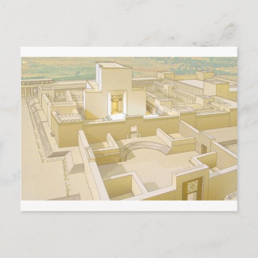 Der Tempel von Jerusalem Postkarte (Vorderseite)