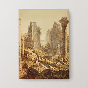 Der Tempel von Karnak in Ägypten Button