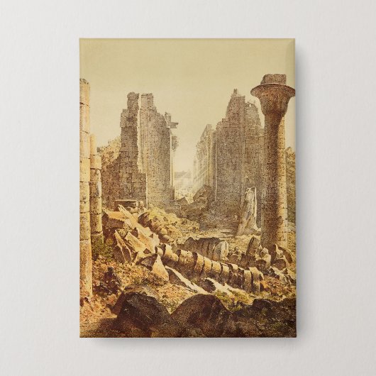 Der Tempel von Karnak in Ägypten Button (Vorderseite)
