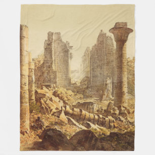 Der Tempel von Karnak in Ägypten Fleecedecke