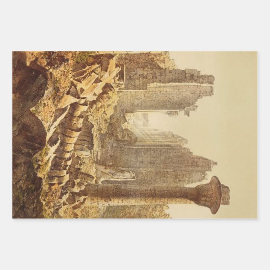 Der Tempel von Karnak in Ägypten Geschenkpapier Set (Vorderseite)