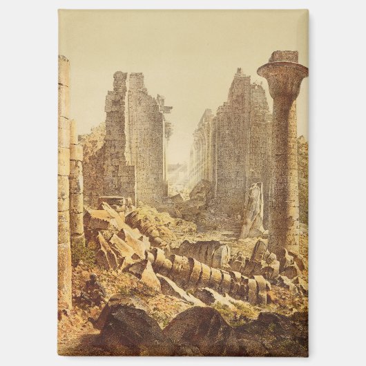 Der Tempel von Karnak in Ägypten Magnet (Vorderseite)