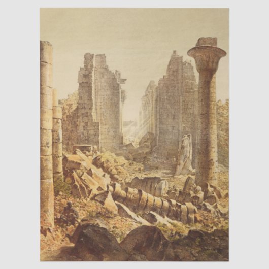 Der Tempel von Karnak in Ägypten Seidenpapier (Vorderseite)