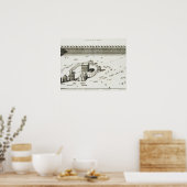 Der Tempel von Mekka (Gravieren) Poster (Küche)