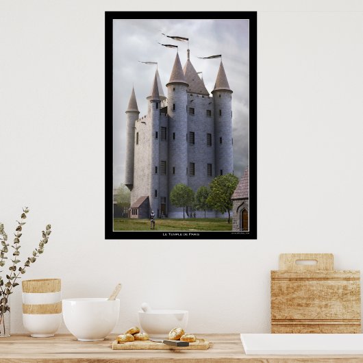 Der Tempel von Paris Poster (Küche)