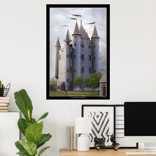 Der Tempel von Paris Poster (Heimbüro)