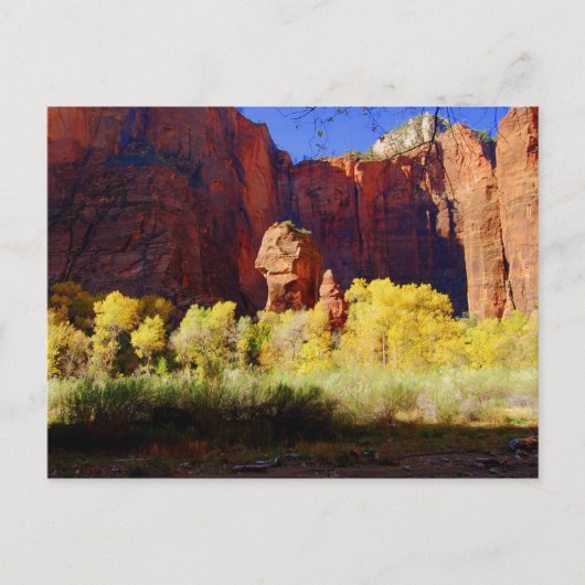 Der Tempel von Sinawava, Zion, Utah, Postcard Postkarte (Vorderseite)