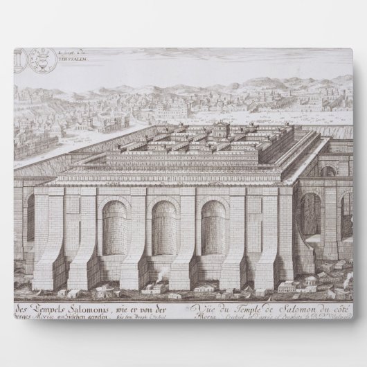 Der Tempel von Solomon, Jerusalem, aus "Entwurf ei Fotoplatte (Vorderseite)