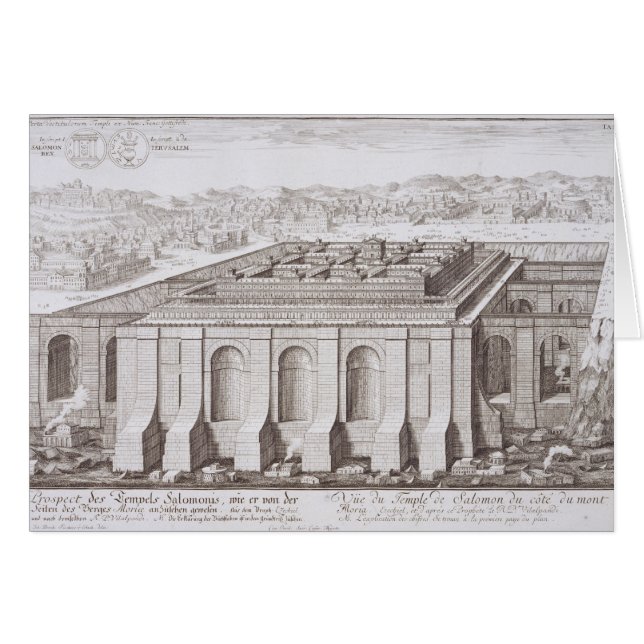 Der Tempel von Solomon, Jerusalem, von 'Entwurf (Vorderseite (Horizontal))