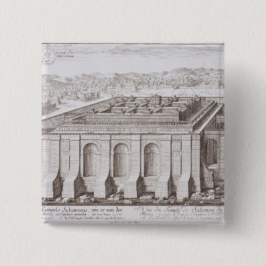 Der Tempel von Solomon, Jerusalem, von 'Entwurf Button (Vorderseite)