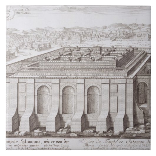 Der Tempel von Solomon, Jerusalem, von 'Entwurf Fliese (Vorderseite)