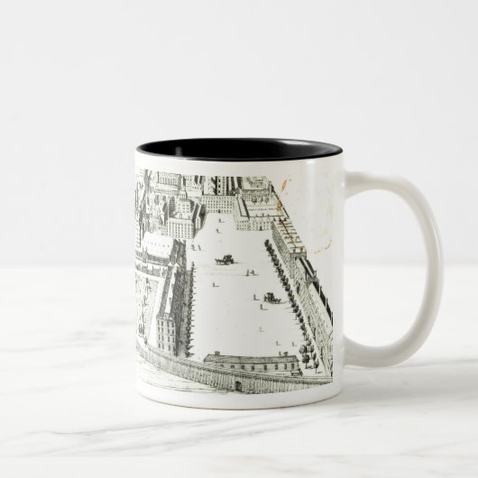 Der Tempel Zweifarbige Tasse (Rechts)