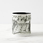 Der Tempel Zweifarbige Tasse (Mittel)