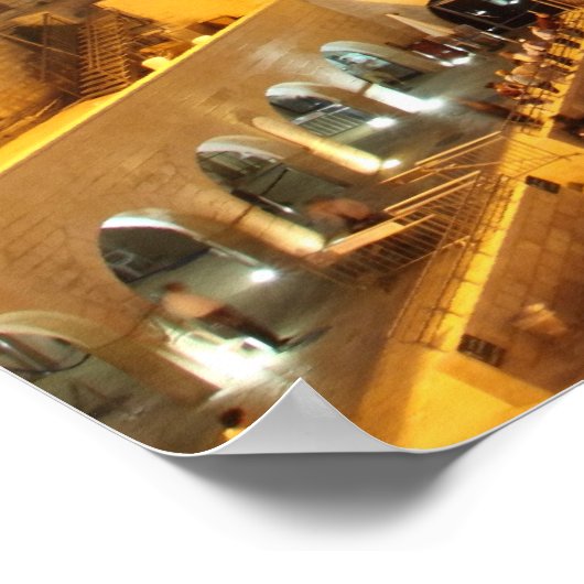 Der Tempelberg in Jerusalem, Israel Poster (Ecke)