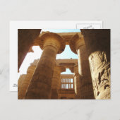 Der Tempelkomplex von Karnak in Thebes, Ägypten Postkarte (Vorne/Hinten)
