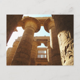 Der Tempelkomplex von Karnak in Thebes, Ägypten Postkarte