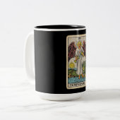 Der Temperance-Tarot Zweifarbige Tasse (Vorderseite Links)