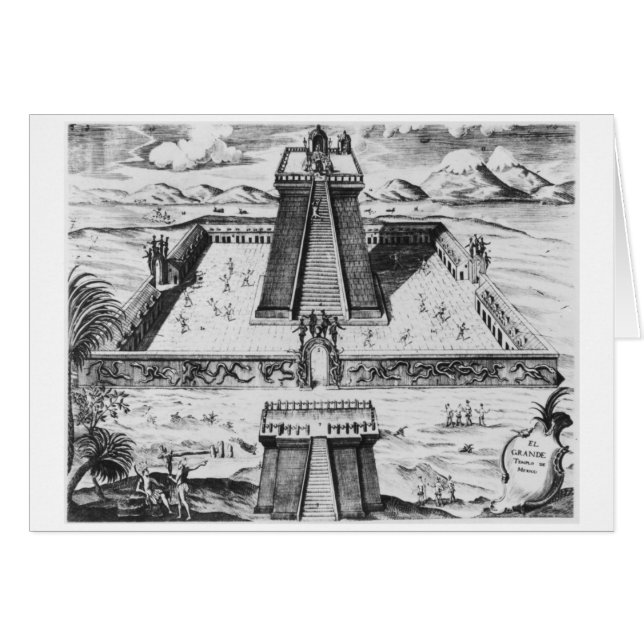 Der Templo Bürgermeister bei Tenochtitlan (Vorderseite (Horizontal))