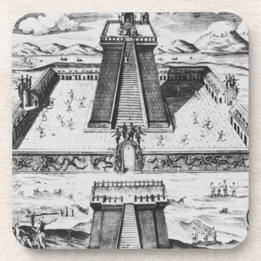 Der Templo Bürgermeister bei Tenochtitlan Getränkeuntersetzer (Vorderseite)