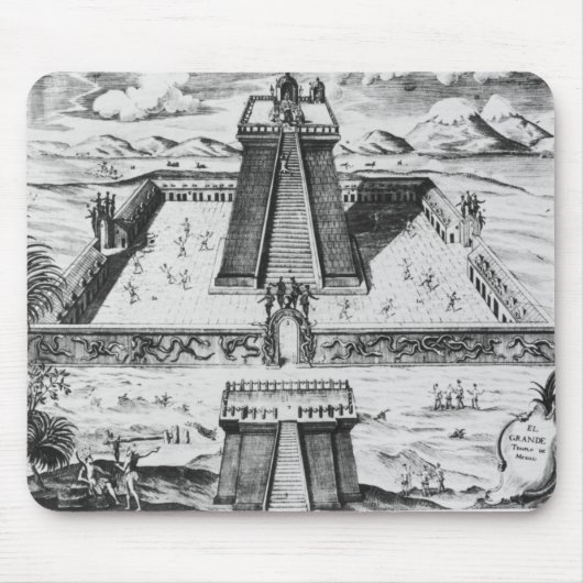 Der Templo Bürgermeister bei Tenochtitlan Mousepad (Vorne)