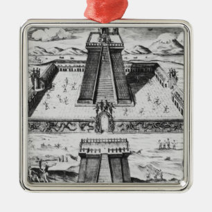 Der Templo Bürgermeister bei Tenochtitlan Ornament Aus Metall