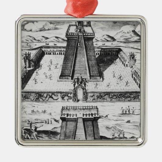 Der Templo Bürgermeister bei Tenochtitlan Ornament Aus Metall (Vorne)