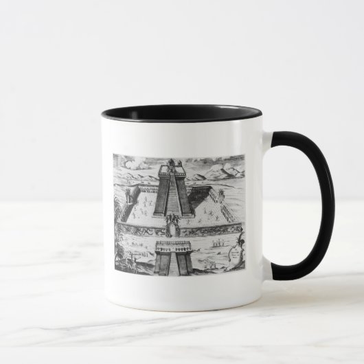 Der Templo Bürgermeister bei Tenochtitlan Tasse (Rechts)