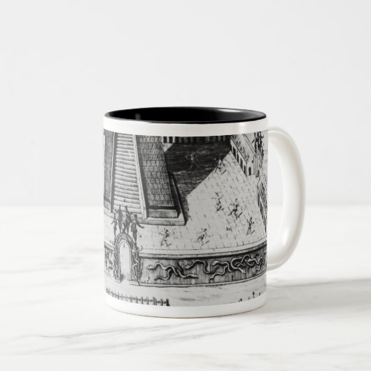 Der Templo Bürgermeister bei Tenochtitlan Zweifarbige Tasse (VorderseiteRechts)