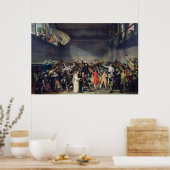 Der Tennisplatz, 20. Juni 1789, 1791 Poster (Küche)