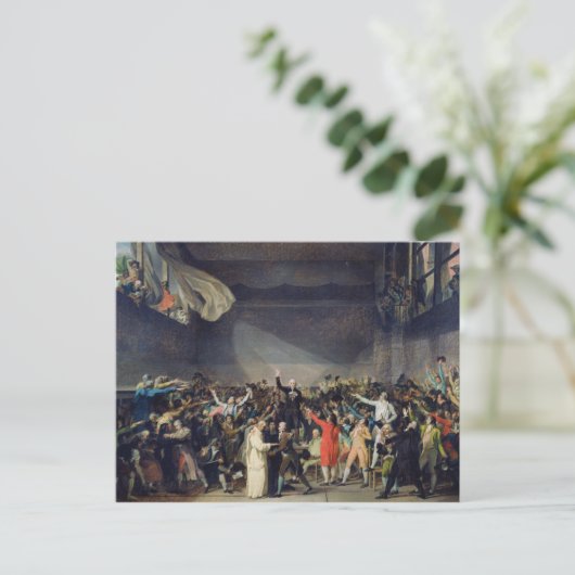 Der Tennisplatz, 20. Juni 1789, 1791 Postkarte (Stehend Vorderseite)