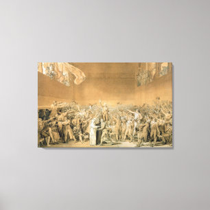 Der Tennisplatz-Eid am 20. Juni 1789 1791 2 Leinwanddruck