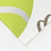 Der Tennisplatz ist mein glücklicher Ort für Mädch Fleecedecke (Ecke)