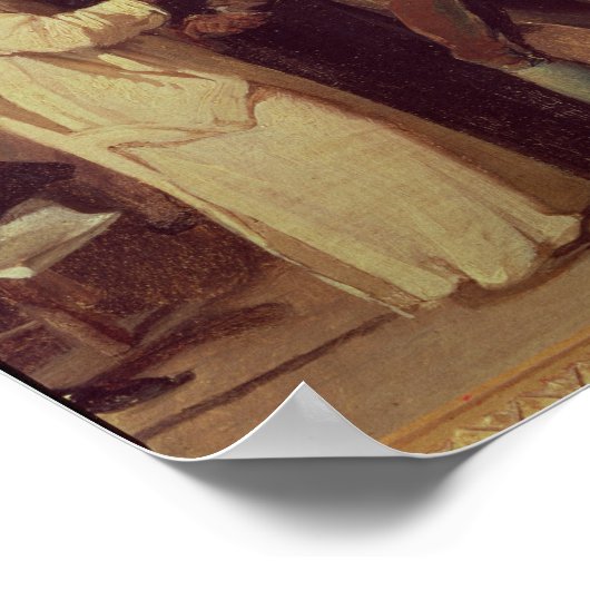 Der Tennisplatz Poster (Ecke)