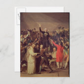 Der Tennisplatz Postkarte (Vorne/Hinten)