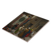Der Teppich-Kaufmann, c.1887 (Öl auf Leinwand) Fliese (Seite)