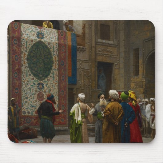 Der Teppich-Kaufmann, c.1887 (Öl auf Leinwand) Mousepad (Vorne)