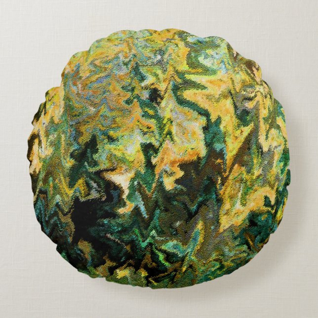 Der Teppich... Rundes Kissen (Vorderseite)