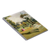 Der Terrasse-Garten, Woburn-Abtei (chromolitho) Notizblock (Rechte Seite)