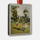 Der Terrasse-Garten, Woburn-Abtei (chromolitho) Ornament Aus Metall (Rechts)