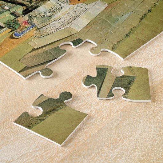 Der Terrasse-Garten, Woburn-Abtei (chromolitho) Puzzle (Seite)