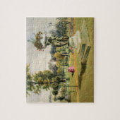 Der Terrasse-Garten, Woburn-Abtei (chromolitho) Puzzle (Vertikal)