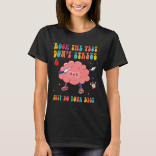 Der Test belasten den Lehrer am Tag nicht. T-Shirt