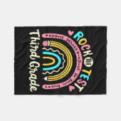 Der Test der dritten Klasse Rainbow Test Day Teach Fleecedecke (Vorderseite (Horizontal))