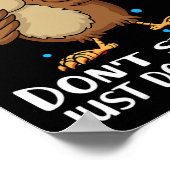 Der Test macht nicht nur dein bestes Owl Geschenk Poster (Ecke)