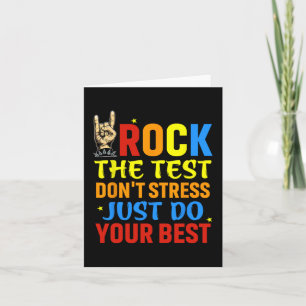 Der Test macht nicht nur Stress, sondern macht auc Karte