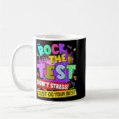 Der Test nicht Stress Testing Day Lehrer Studenten Kaffeetasse (Links)