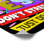 Der Test nicht Stress Testing Day Lehrer Studenten Poster (Ecke)