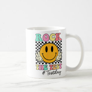 Der Test Retro Lächeln Lehrer Kinder Testtag Kaffeetasse